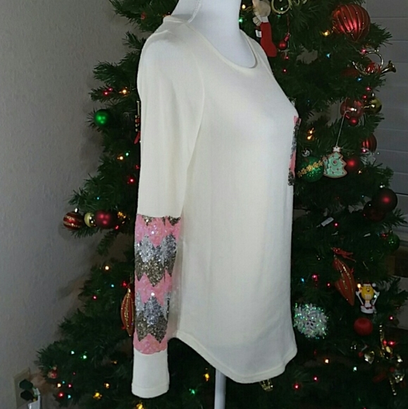 Style Rack Sequined Sweater Sz.S - Picture 3 of 10